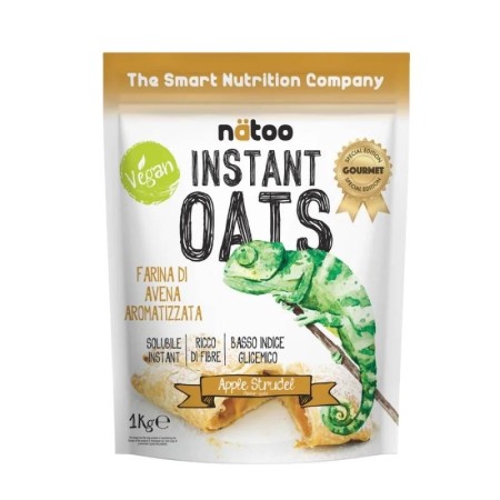 Nätoo Farina d'Avena Istantanea Apple Strudel 1 kg Protein Power