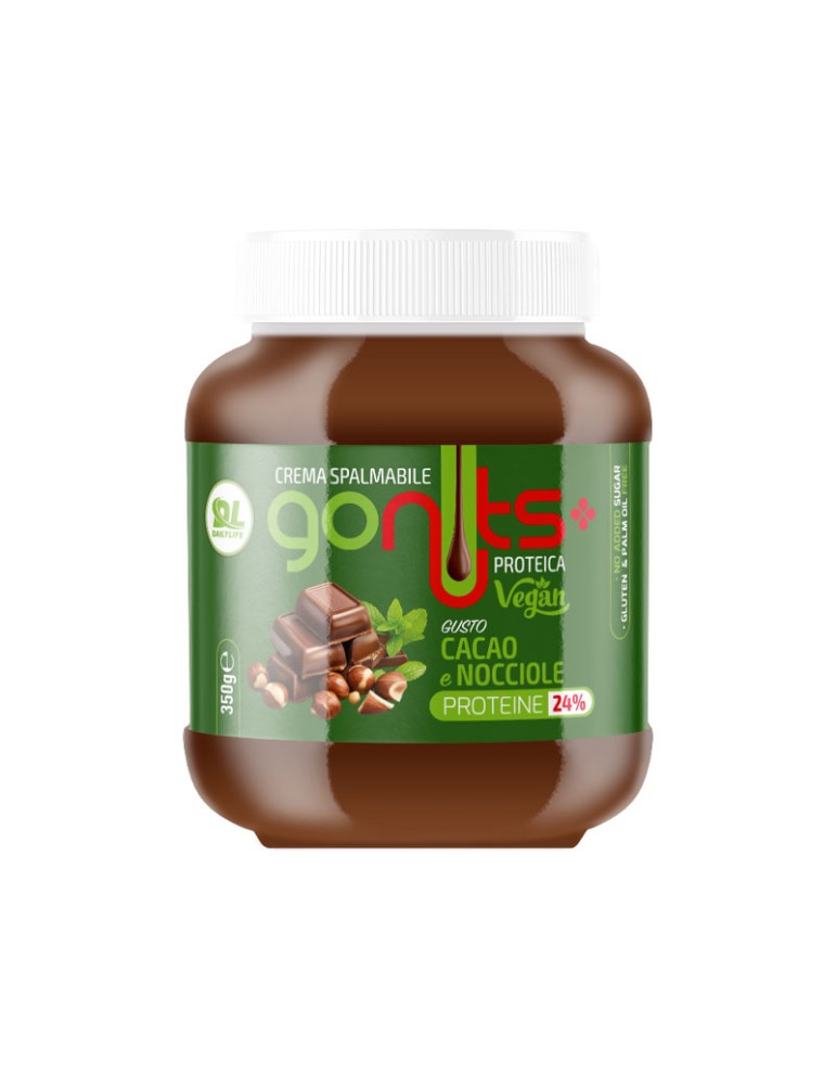 Daily Life Gonuts! Crema Proteica Cacao e Nocciola Vegan 350gr