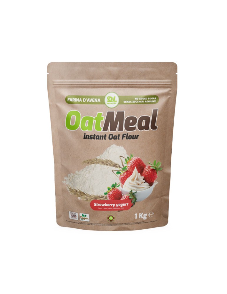 Daily Life OatMeal Instant Strawberry Yogurt Farina D'Avena Aromatizzata 1Kg