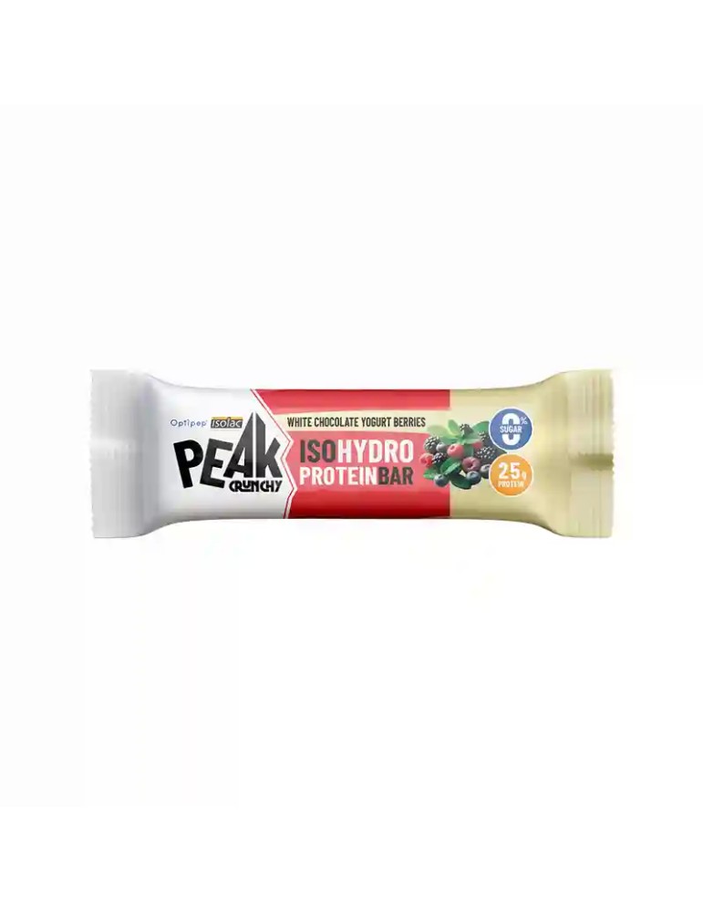 PEAK Crunchy Protein Bar 55g - Gusto Cioccolato bianco e yogurt ai Frutti di Bosco