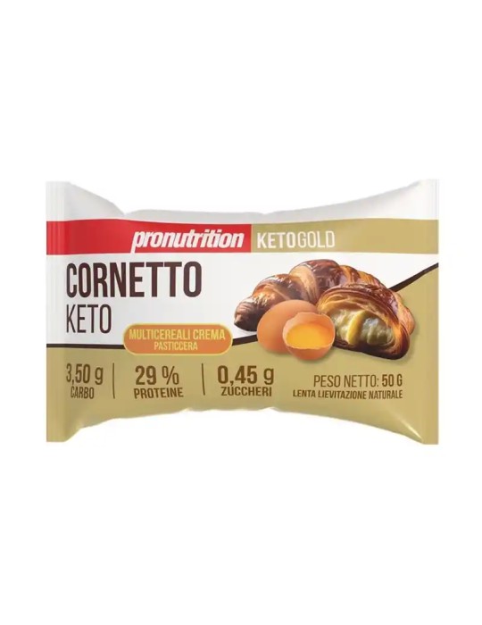 Cornetto Keto Crema Pasticcera 50g – Pronutrition