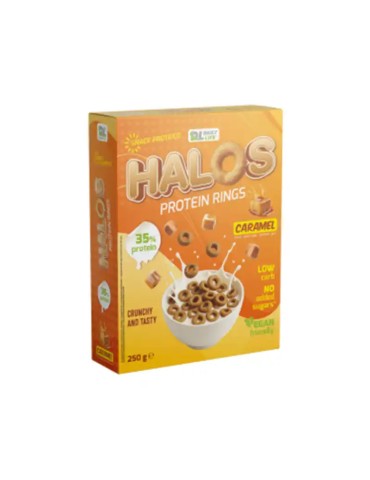 Halos Protein Rings Caramel – Cereali Proteici 250 g