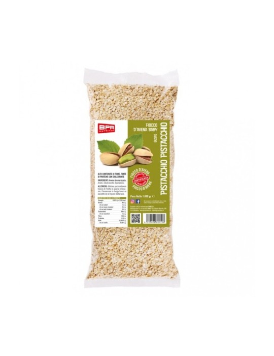 BPR Nutrition Fiocco D'Avena Baby aromatizzato 1 Kg Pistacchio Pistacchio